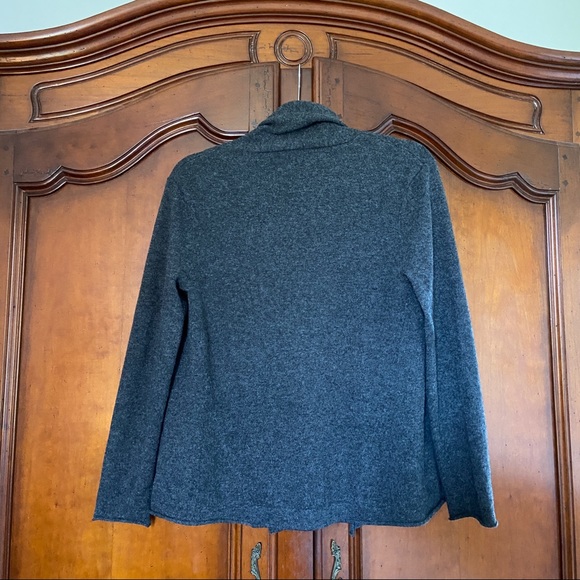 In Cashmere Classic All Season Open Front Wrap Cardigan - Picture 4 of 7